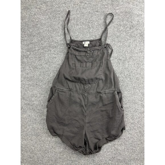 Billabong Romper Womens Small Medium Gray Overalls Shortalls Adjustable Straps - Picture 1 of 6